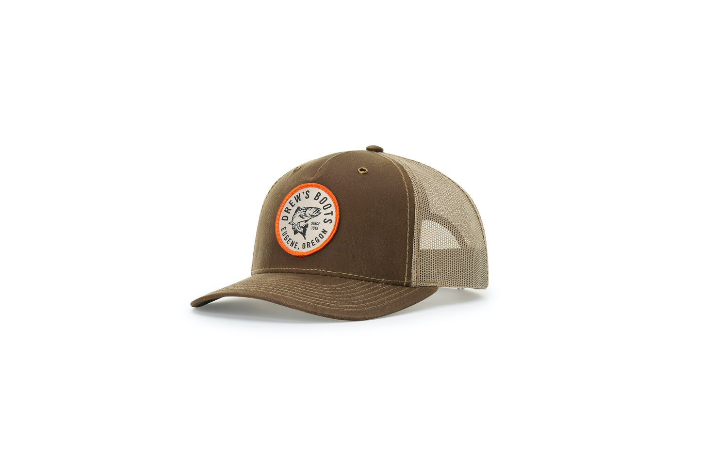 Drew's Fish Waxed Trucker Hat - Richardson - Drew's Boots