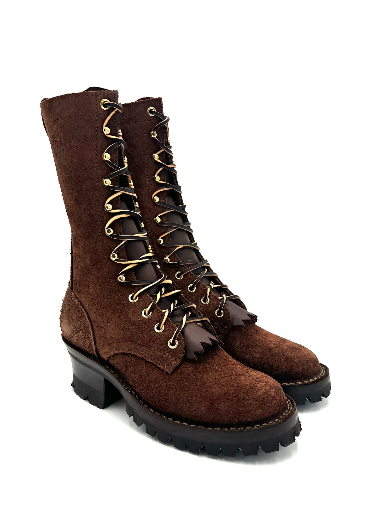 All Brown Roughout #DRA409V-BRNRO Size 6B - Drew's Boots - Drew's Boots